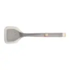 (Khaki)Silicone Slotted Spatula Stir Fry Multi Functional Silicone Turner For