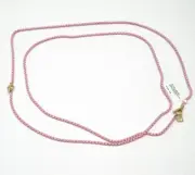 New DAVID YURMAN Ladies Bel Aire Box Chain 41" Toggle Necklace Blush Pink & 14K