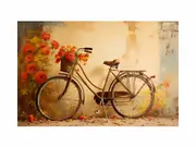Modern Cycle Art Canvas Print