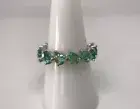 Bomb Party The Mandy Ring RBP4609 Lime Ombre Crystal NWT Size 8