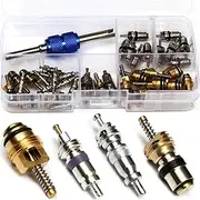 MGAVATPNPY 40pcs Air Conditioning Valve Core A/C R12 R134a Refrigeration Tire Valve Stem Cores Remover Tool A20 Air Conditioning Hoses and Accessories