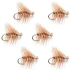 Elk Hair Caddis Tan Trout Fly Fishing Flies 6 Flies Hook Size 12 - Anglers Gift