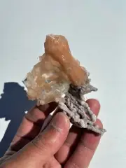Stilbite with Calcite Natural Crystal Cluster High Grade AP752