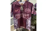 STATE OF ORIGIN - MAROONS BORDER SECURITY JERSEY AP60B QLD - SIZE S