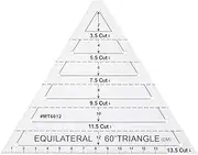 Batino 60 Degree Equilateral Triangle Quilting Ruler Transparent Original Sewing Patchwork Tool Ruler