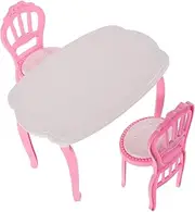Realistic Miniature Desk Chairs Set for Dollhouse Plastic Dollhouse Furniture DIY Swing Chair Accessory Small Miniature House Accessories