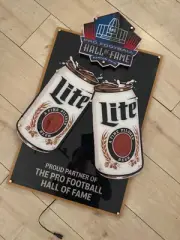 Miller Lite x Pro Football Hall of Fame LED Neon Beer Sign BUDWEISER CORONA