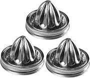 CIYODO 3pcs Manual Citrus Juicer Lid for Jars Convenient and Portable Orange and Lemon Juicing Tool for Fresh Juice Extraction Mess and Versatile Kitchen Accessory
