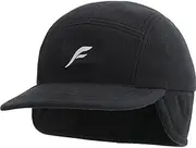 [FETHAR] Windproof Fleece Hat with Ear Flaps | Reflective for Safety | Adjustable Elastic Draw String for Comfort