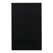 Clipsal Saturn ZEN 3 Gang Switch Black