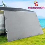 3.4x1.95M Caravan Privacy Screens Roll Out Awning End Wall Side Sun Shade Screen