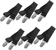 Cabilock 6Pcs Adjustable Binding Straps for Boots Multi Purpose Non Slip Elastic Boot Clips Heavy Duty Cargo Tie Down Straps for Motorcycles and Bicycles