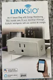 Linksio Wi-Fi Smart Plug with Energy Monitoring-BRAND NEW IN ORIGINAL PACKAGING