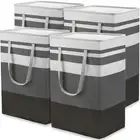4 Pcs 75L Laundry Basket Large Laundry Hamper Collapsible Laundry Bag Waterpr...