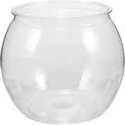 ERINGOGO Transparent Plastic Fish Bowl Small Falling Aquarium for Home and Office Decoration Durable and Reliable Goldfish Tank for Fish and Turtle Observation
