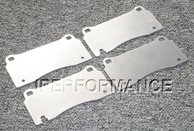 Titanium Brake Heat Shield Set Notched for Ferrari F40 1988-1992 FRONT (for: Ferrari)