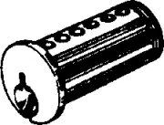 6 Pin Classic Modular Cylinder Plug F Keyway Satin Chrome Finish