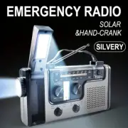 Portable Emergency Radio Solar Hand Crank Radio LED Flashlight Charger AM/FM/SW