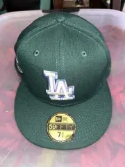 New Era Los Angeles Dodgers Fitted Hat - Size 7 3/8 50th Anniversary