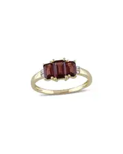 Rina Limor 10K 1.50 ct. tw. Diamond & Garnet Ring