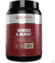 Musashi Vanilla Flavour Shred & Burn Protein Powder 900 g