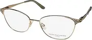 [Dana Buchman] Wentworth Titanium Metal Vintage/Retro Looks American Fashion Designer Eyeglass Frame/Glasses