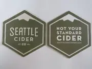 Beer Coaster: SEATTLE CIDER Company ~ Not Your Standard Cider ~ WASHINGTON State