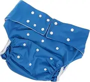 STOBOK Leakproof Diaper for Adults Postpartum Elderly Reusable Adjustable Snap Buttons Swimming Incontinence Protection Large