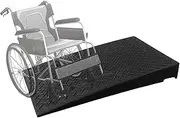 GUENZO Threshold Ramp, Wheelchair Ramp for Driveway Curb Entryway Doorways, 4in/ 5in/ 6in/ 7in /8in Rise Safety Non-Slip Rubber Threshold Transition Ramp, 39in Depth(20cm/8in Rise)