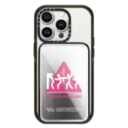 PowerThru Power Bank Mirror Slim Power Bank MagSafe Compatible Game Caution PowerThru Power Bank