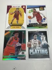 4 2020-21 NBA HOOPS ISAAC OKORO ROOKIE SP #244 CAVALIERS - PRIZM GREEN SP