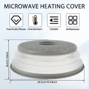 10.5inch Microwave Splatter Cover Collapsible Microwave Plate Cover with .w