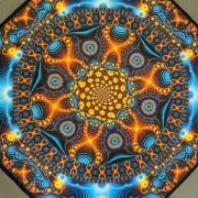 Psy Madala UV tapestry, Blacklight Reactive, Psychedelic Tapestry Trippy DMT Art