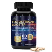 Testosterone Booster for Men, Male Enhancement Pills, Energy, Libido 120 Capsule