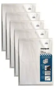 Chartpak 6-inch White Stick-on Vinyl Letters (01190), 5 PACKS