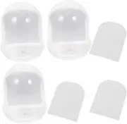 HANABASS 3 Set Snow Globe Craft with Frame DIY Christmas Decoration Easy Assembly Photo Holder with White Cardstock for Cherished Memories Display