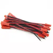 JST Connector Plug Cable Line Male+Female for RC BEC Lipo Battery 100mm 10Pairs