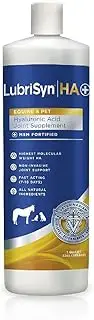 LubriSyn Hyaluronic Acid + MSM Joints Supplement, 32oz: Natural Pure HA Liquid Dog and Cat Joint & Cartilage Support, Relief, and Lubrication for Pets Including Dogs, Cats and Horses, Vegan Formula