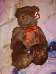 1990' Ty Beanie Baby ' PJ ' 18" Bear - Mint Condition