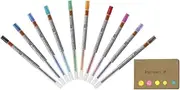 Uni-ball Signo Gel Ink Refills for Uni Style Fit Gel Multi Pen 0.28mm 10 Color Ink, Sticky Notes Value Set