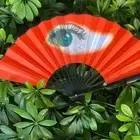 Korean Style Korean Folding Fan Hand Held Dance Fan Silk Folding Fan Ornament