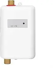 Electric Water Heater, White Rapid Heating Mini Tankless Instant Hot Water Heater Hot Cold Dual-use Under Sink Water Heater, Electricity Saving and Water Saving for Home Washing