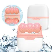Ice Stick Double Head for Face & Eye Puffiness Relief 2 in 1 Facial Roller-Pink