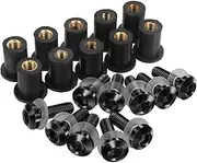 Cowls Board Fit For Aprilia Mana 850 / GT RS 50 RS 125 Windscreen Fairing Cowl Windshield Screws Bolts Kit 5MM Nuts Cowls Set(Black)