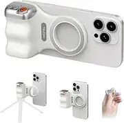 Magnetic Phone Camera Grip, Smartphone Shooting Holder Selfie Handle Snap with Wireless Shutter Button Remote for iPhone 16 15 14 13 12 Pro Max Android Cellphone Vlog Video Photography