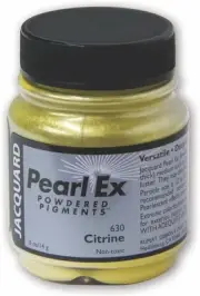 Pigment, Creates Metallic or Pearlescent Effect.5 Ounce Jar, Citrine