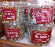 2 X Trader Joe's Oatmeal Cranberry Dunkers with White Fudge Drizzle 24 oz ea