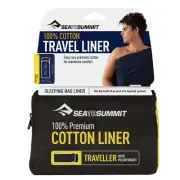 SEA TO SUMMIT 100% PREMIUM COTTON SLEEPING BAG LINER LIGHT WEIGHT - TRAVELLER