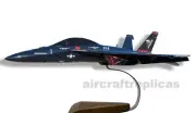 FA-18F Super Hornet US N (USN) VX-9 Wood Airplane Model