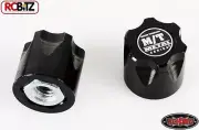 RC4WD Mickey Thompson Metal Series Wheel Center Caps 2 Hubs Hub BLACK Z-S0850